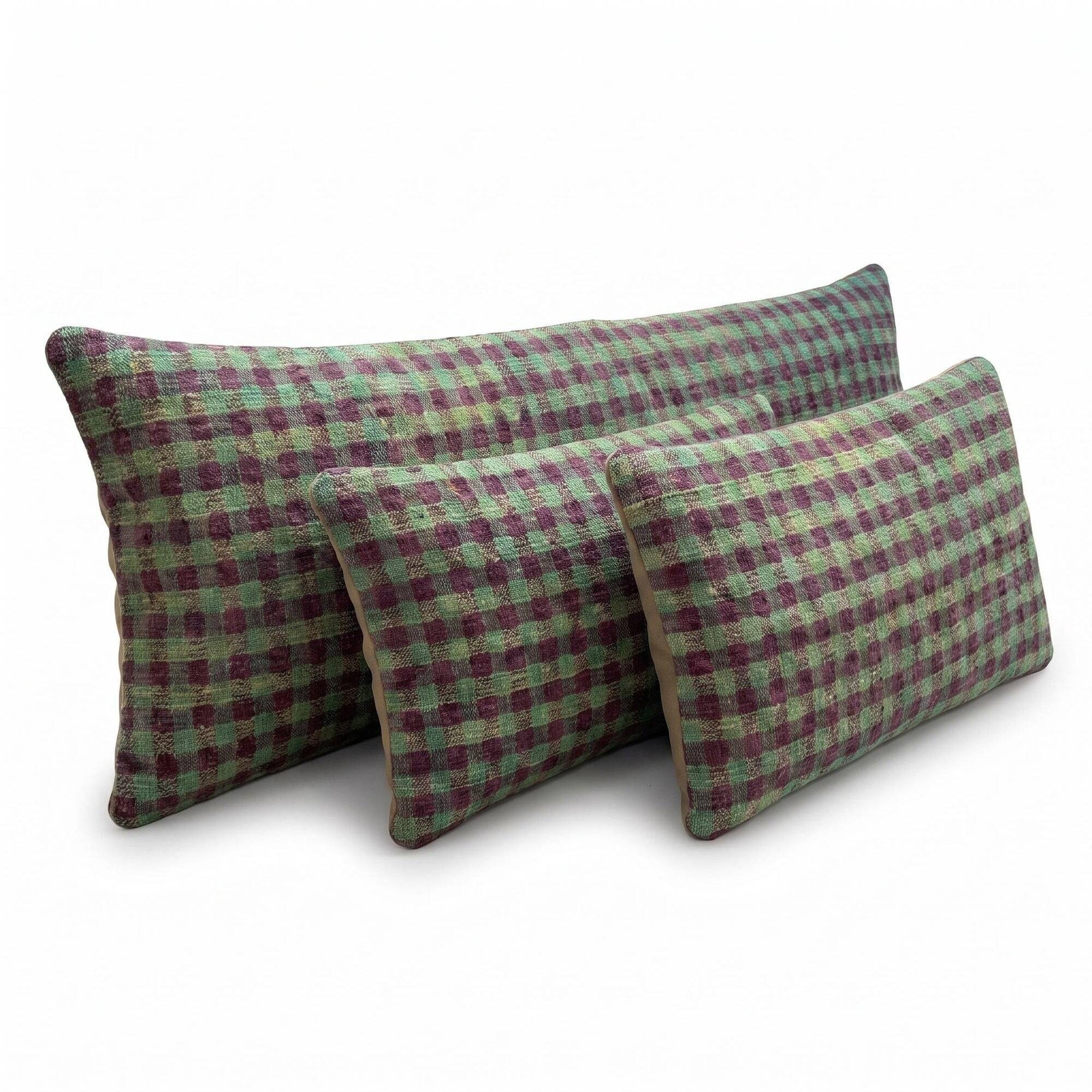 Set of 3 vintage kilim cushion covers 41x119 cm