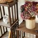 Solid wood bookcase / shelves
