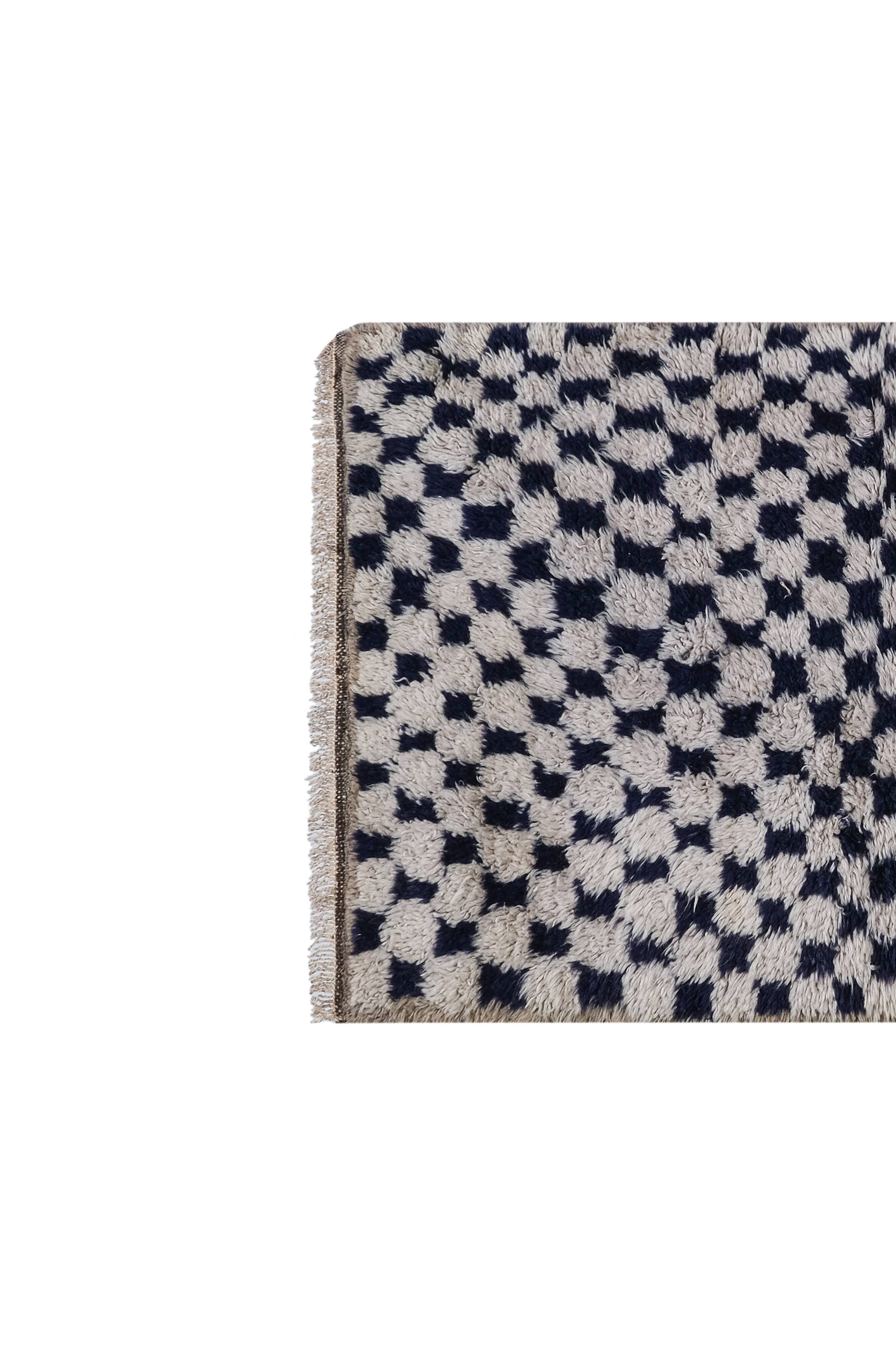 Vintage Turkish Oushak Rug Handwoven 77x140 cm