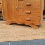 Vintage wooden sideboard – 4 drawers and cupboard
