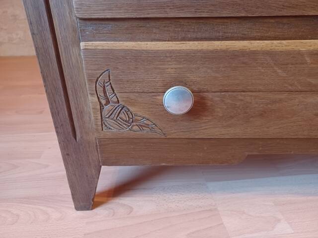 Vintage art deco chest of drawers 1940 - 1950