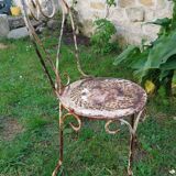Chaises de jardin en metal