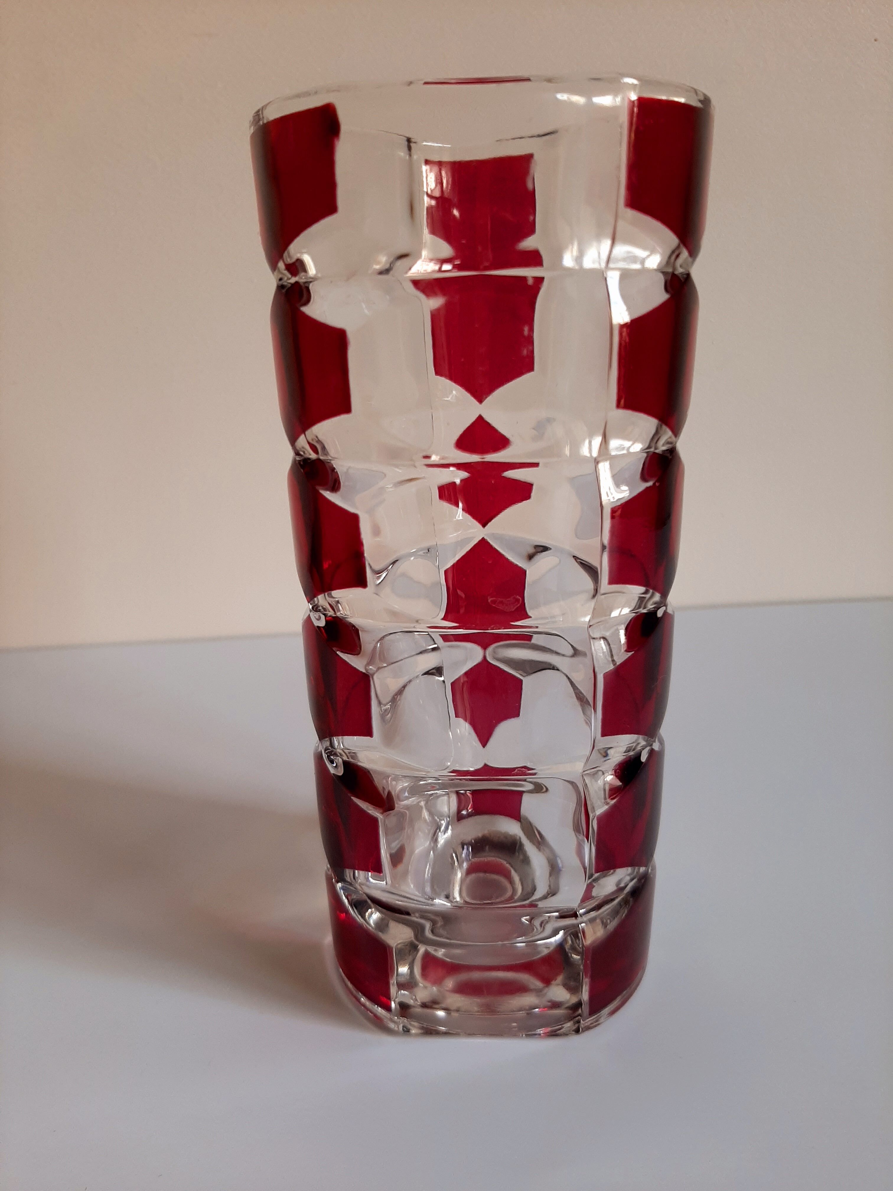 Original colorful vase made in France