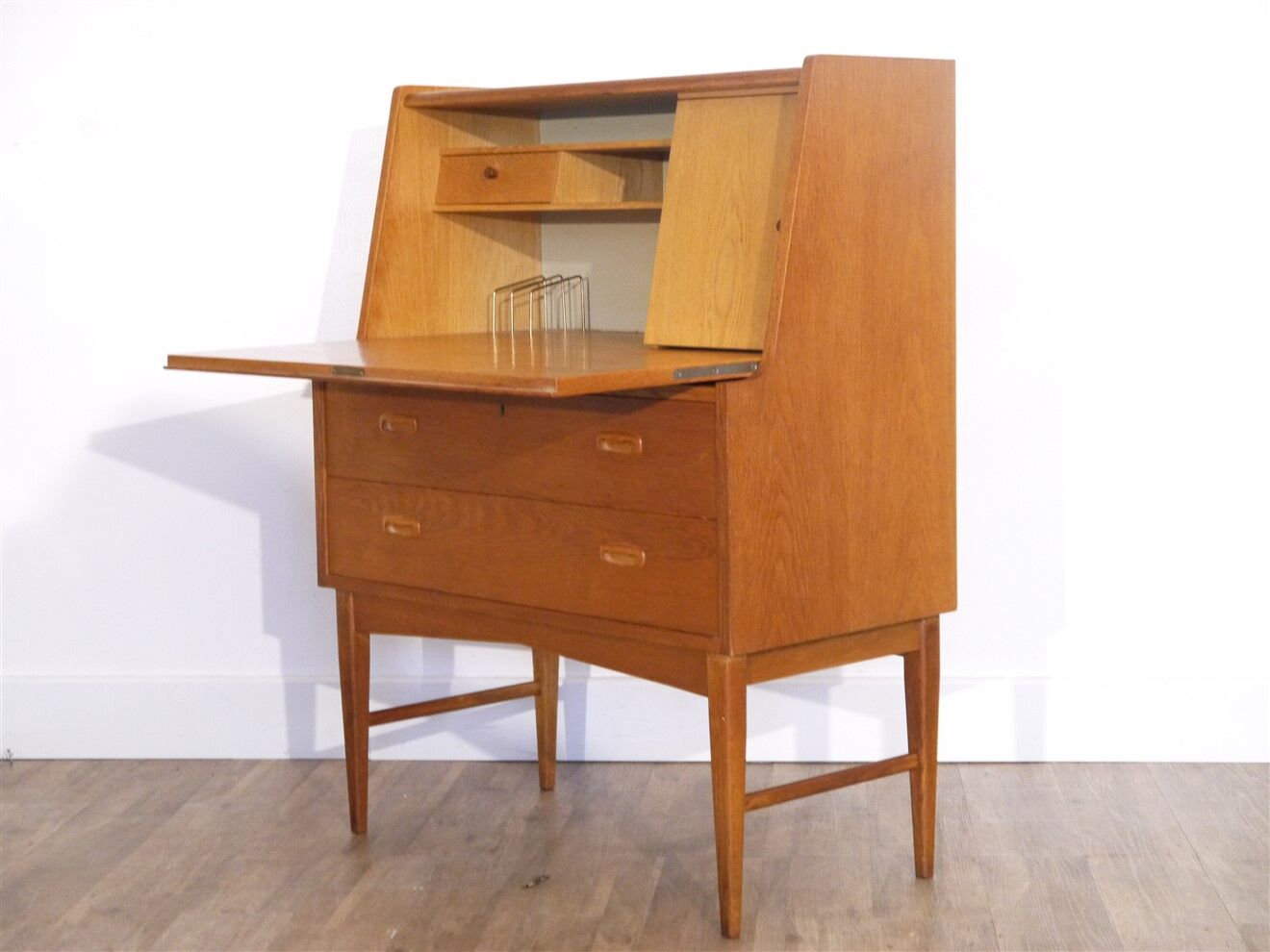 Scandinavian vintage teak secretary 1960