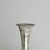 Antique patinated metal soliflore vase