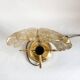 Glass bedside lamp with petal pattern, 50s