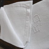 Embroidered damask napkins