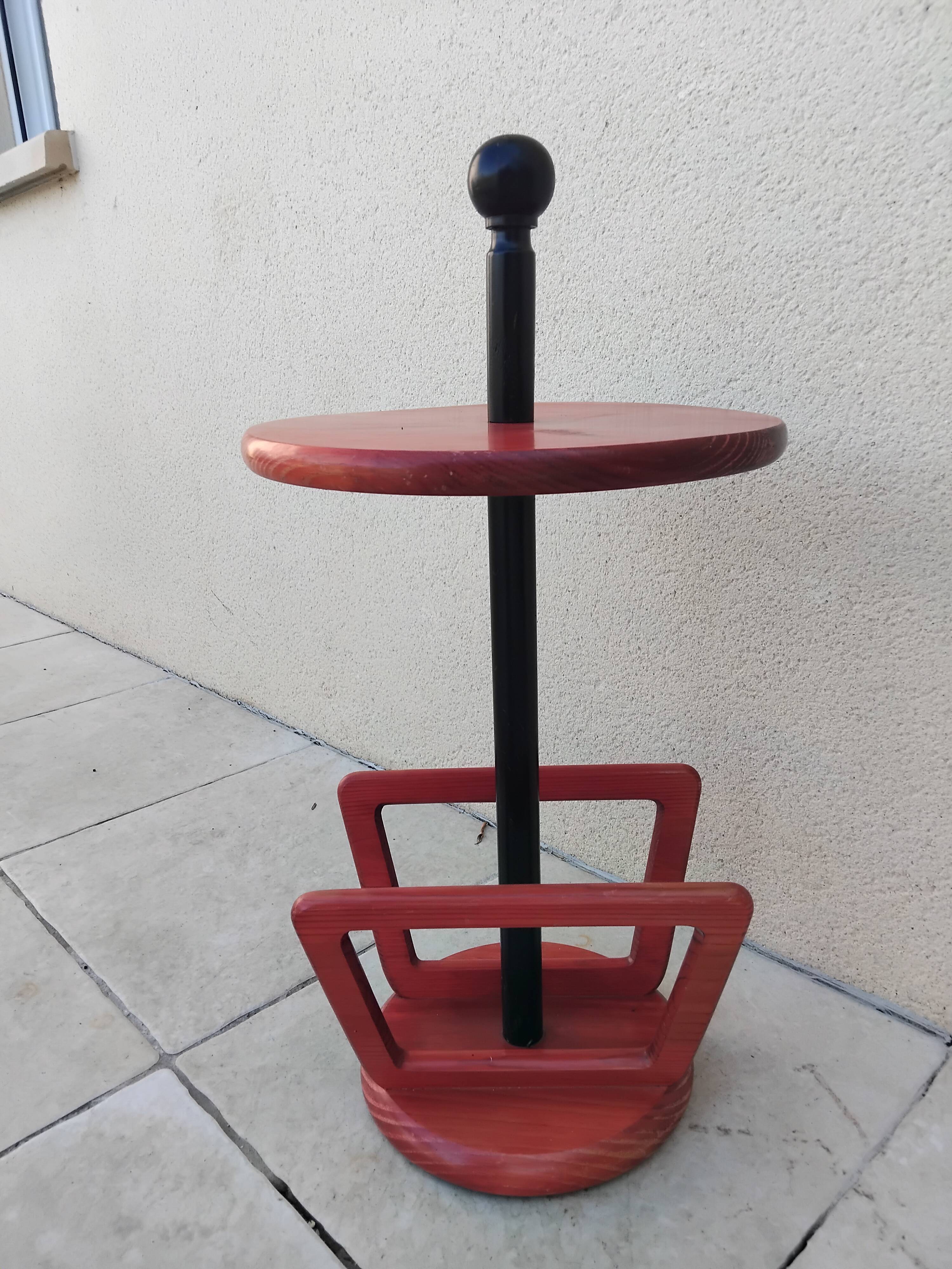 Table d'appoint, porte-revue vintage scandinave