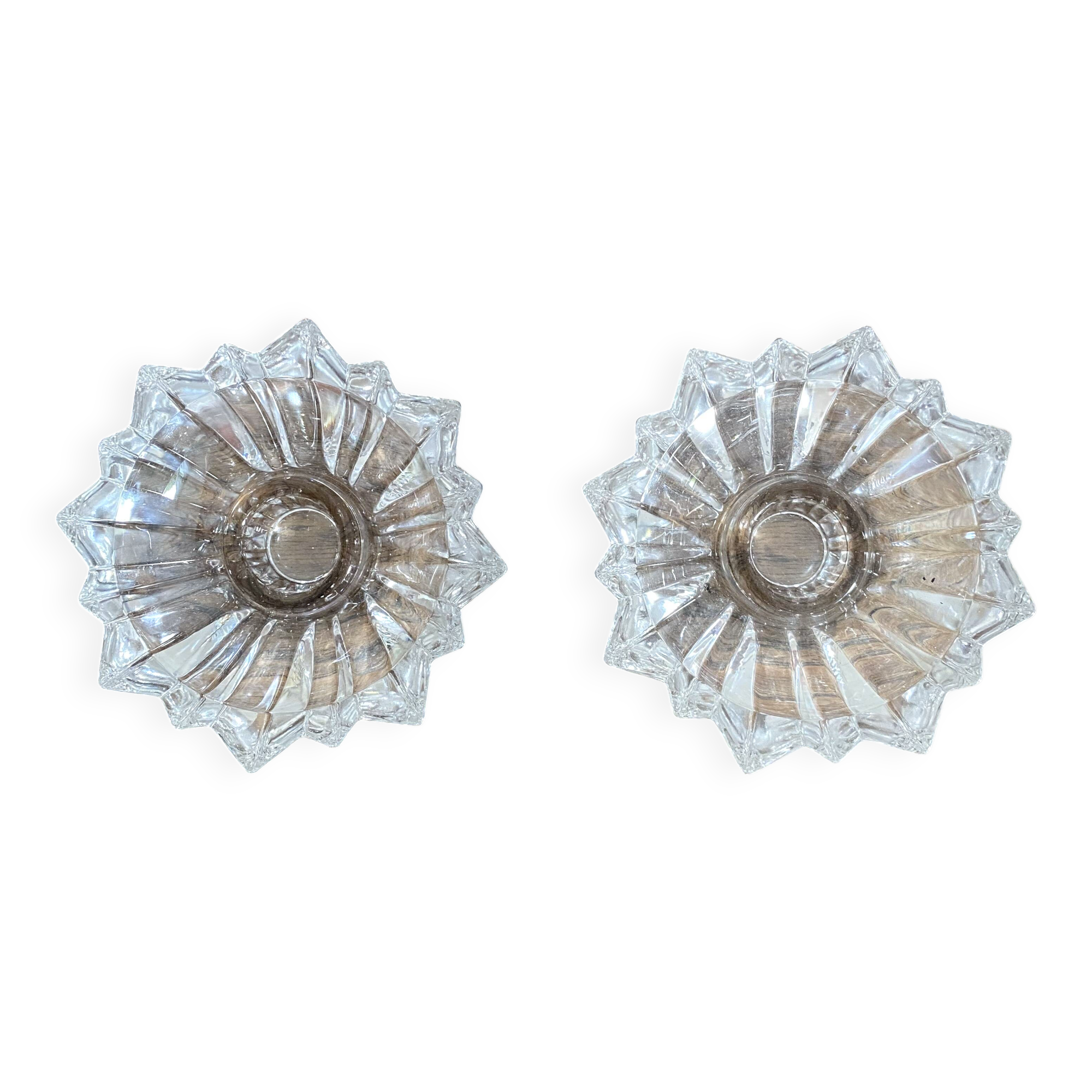 Arques crystal candlesticks