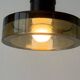 Flush mount in glass and yellow-brown metal by Seguso, 1950s, Italy.