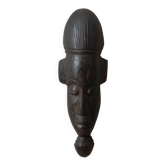 Carved wooden mask, African art, tribal decorative object
