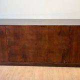 Large Art Deco Sideboard in Macassar Ebony, Maple & Chrome, France, 1930s