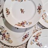 6 art deco dessert plates