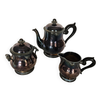 Silver metal coffee service