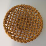 Woven ceramic fruit cup, early twentieth century