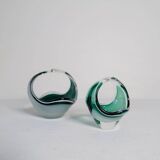 Set of 6 pieces of modern mid-century art glass "Shell", Flygfors Sweden 1955