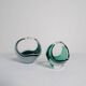 Set of 6 pieces of modern mid-century art glass "Shell", Flygfors Sweden 1955