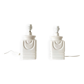 Pair of ceramic lamp bases from the 1960s.