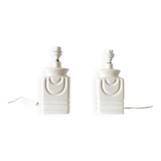 Pair of ceramic lamp bases from the 1960s.