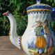 Henriot Quimper Teapot Sugar Bowl