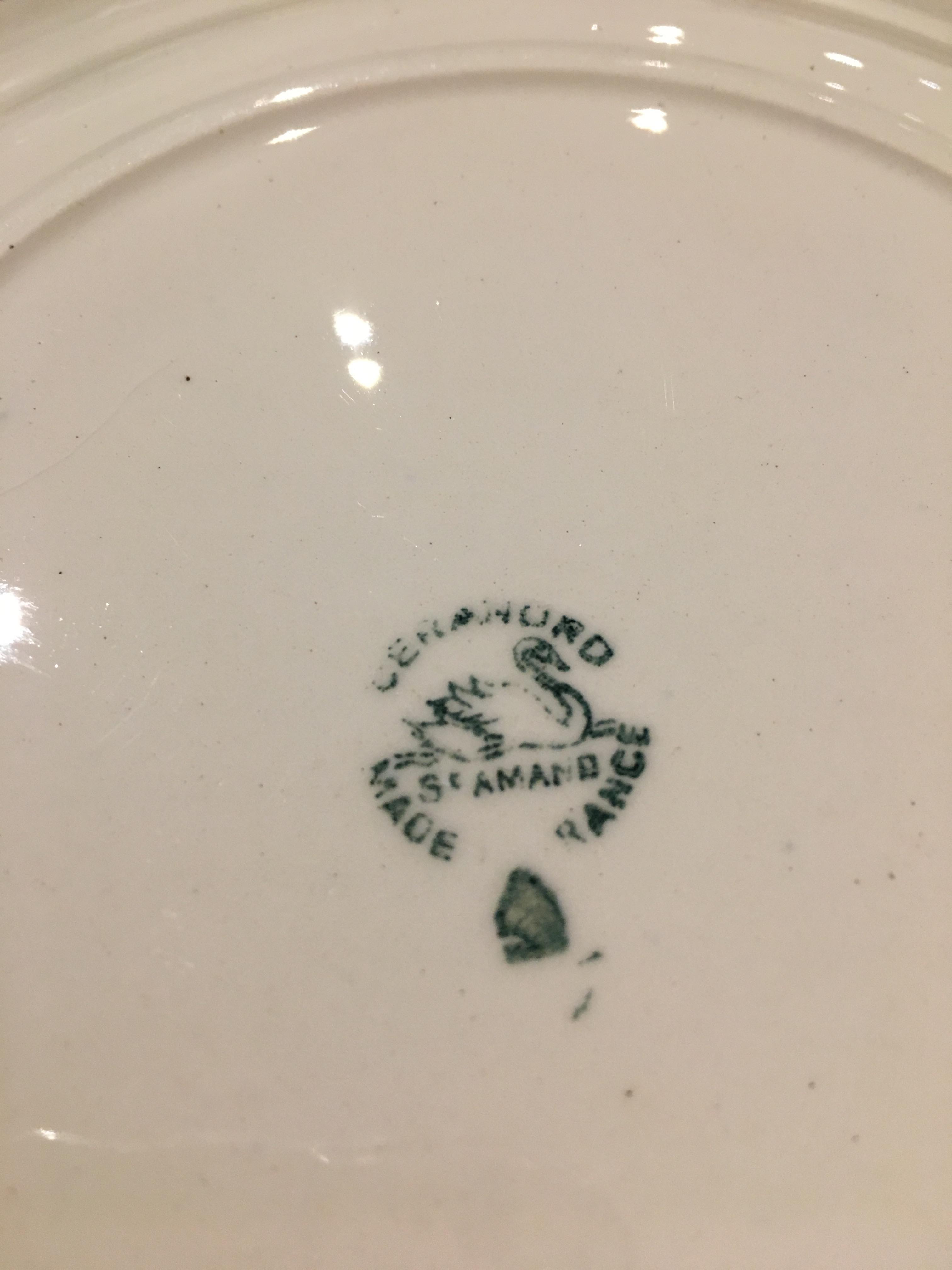 Old Saint-Amand dessert plates