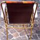 Pair of folding camping chairs, vintage seventies fabric, Lafuma