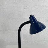 Blue industrial desk lamp