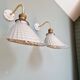 Pair of mercurized glass wall sconces, Maison Malabert, 1930s