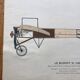 Old aviation poster bleriot ix