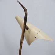Oscar Torlasco for Lumen rare 1950s Italian table lamp in brass and marble