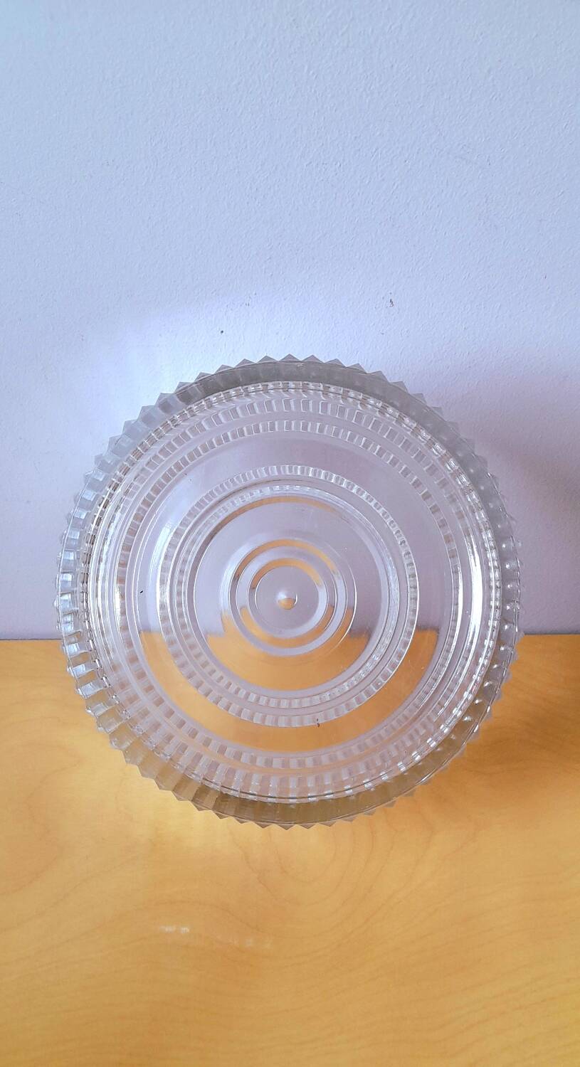 Round art deco glass box 1930