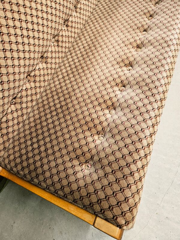 Banc vintage velour 1970