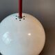 Raak pendant lamp 1960/70 in white and red metal.