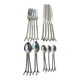 Lot de 20 couverts en acier inoxydable motif branches