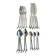 Lot de 20 couverts en acier inoxydable motif branches