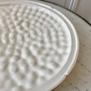 Vintage raspberry slurry pie dish 50s