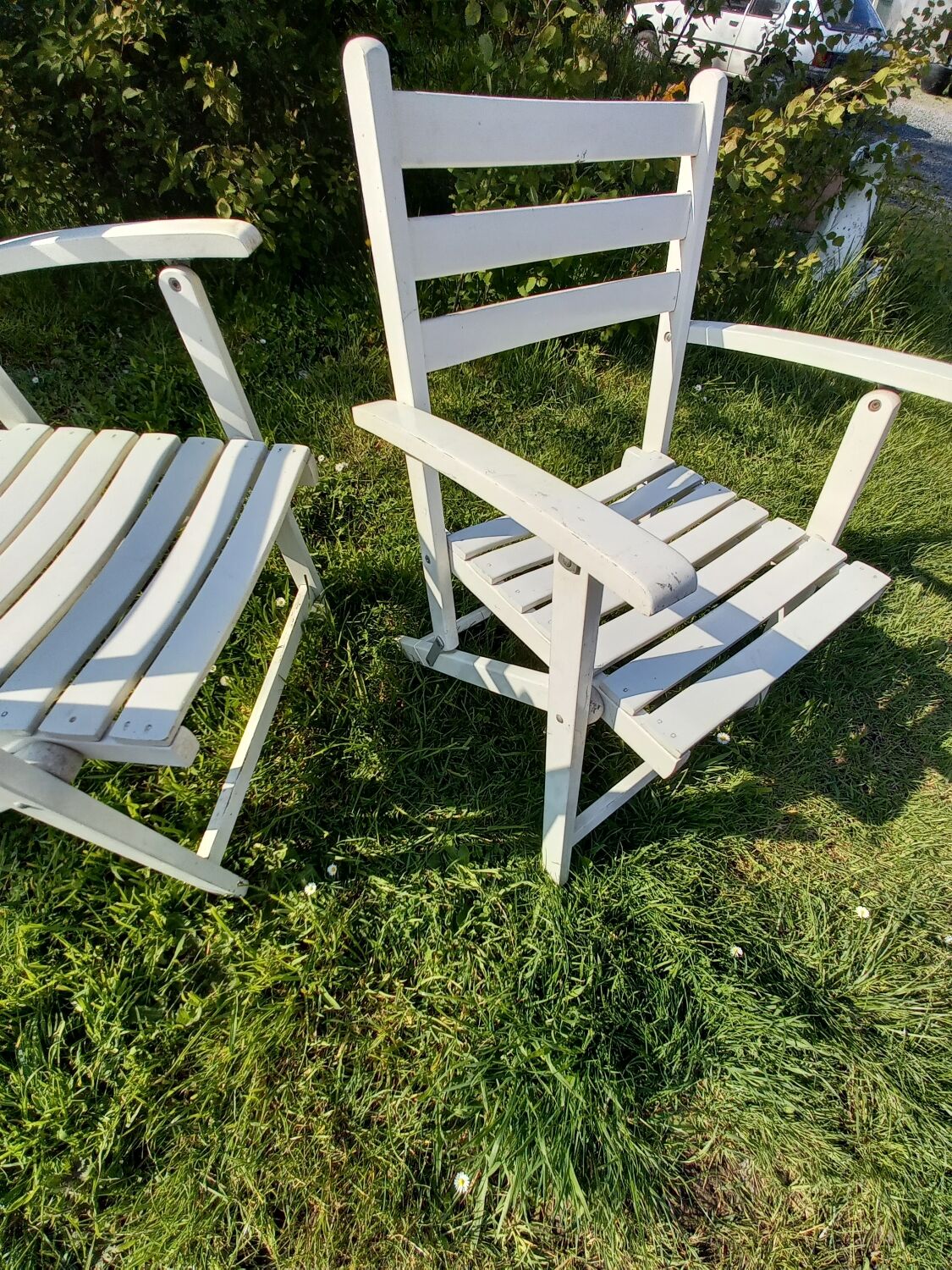 Paire de fauteuils vintage jardin Dejou