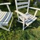Paire de fauteuils vintage jardin Dejou