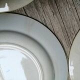 Set de 4 assiettes décor anémones Bertrand Bordeaux