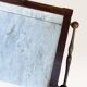 Dressing table in walnut and marble, late 19th century.