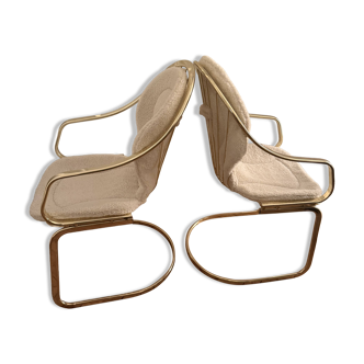 Pair of Gastone Rinaldi chairs, 1970s.