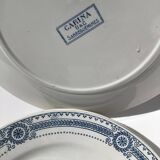 3 Flat plates Terre de fer Carina U&C Sarreguemines