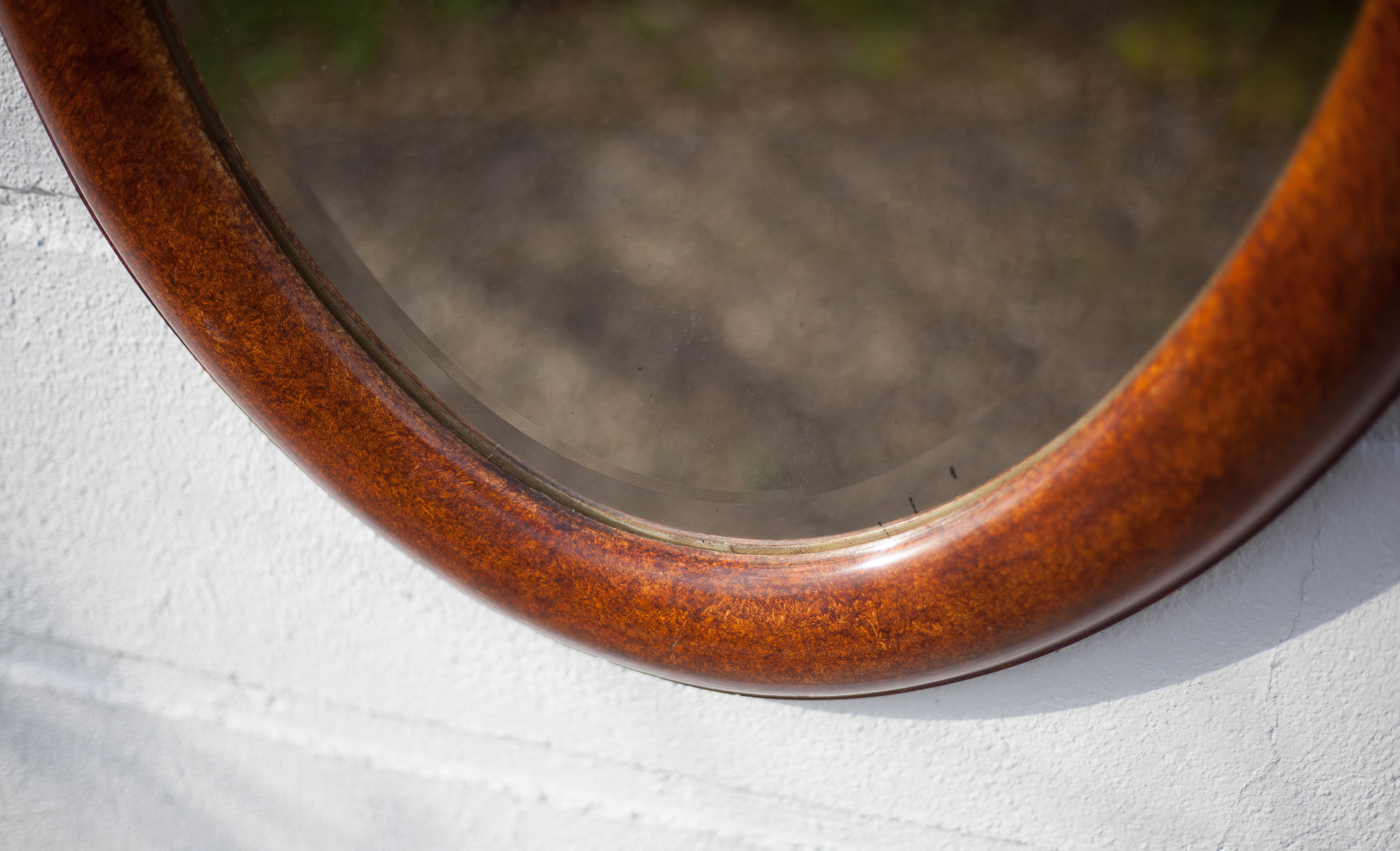 Miroir oval vintage 85x57cm