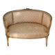 Louis XVI ivory and gold basket bench