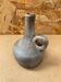 Antique Vintage Cracked Grey Ceramic Soliflore Vase