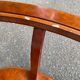 Table basse ovale en bois massif et verre, années 90