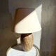 Stoneware foot lamp