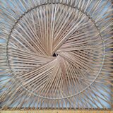 Vintage rattan screen