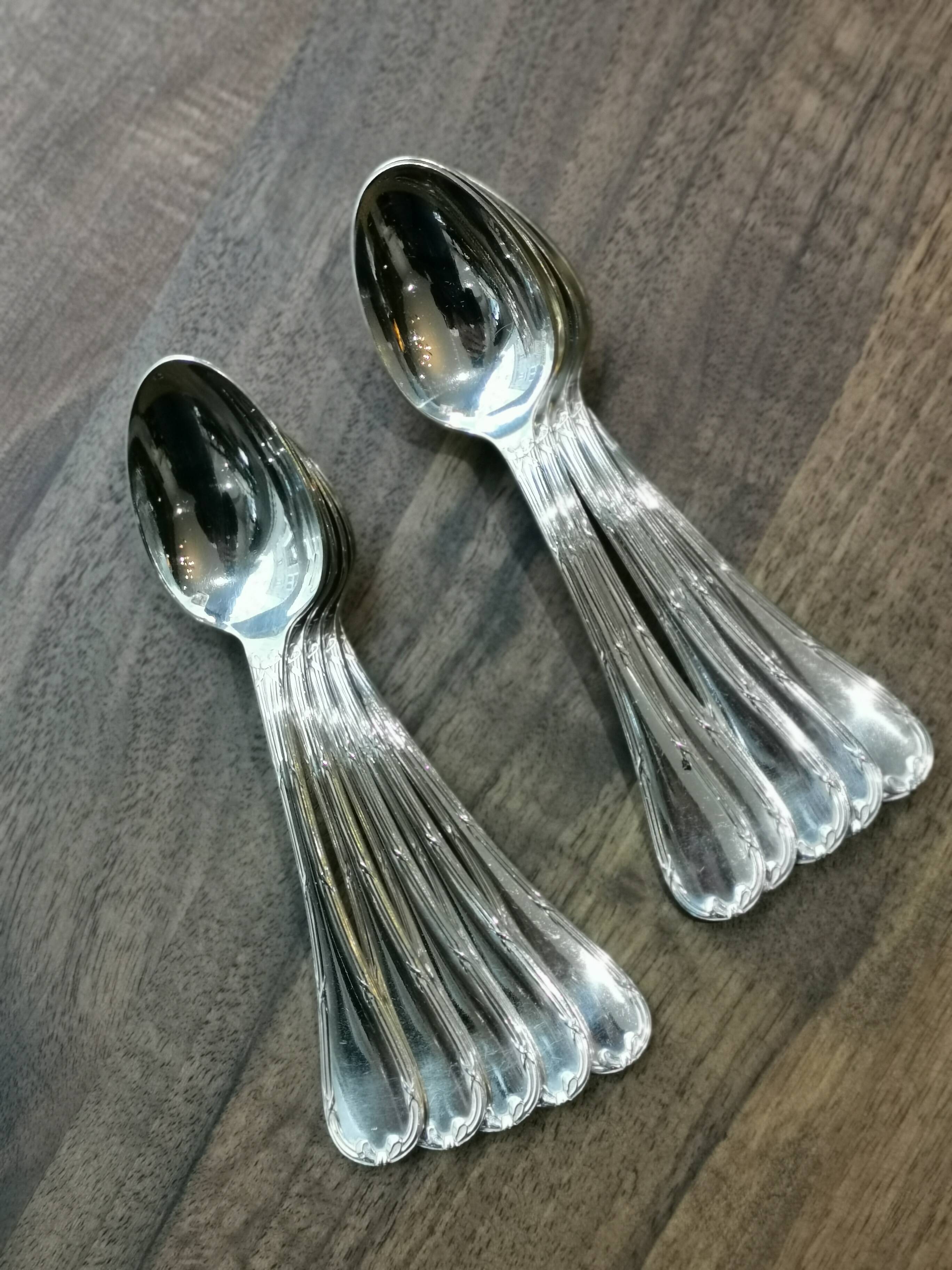 10 small christofle teaspoons