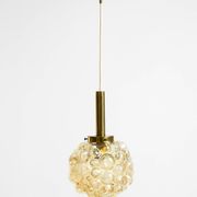 Original glass bubble pendant lamp from the 1960s | Manufactured by Limburg